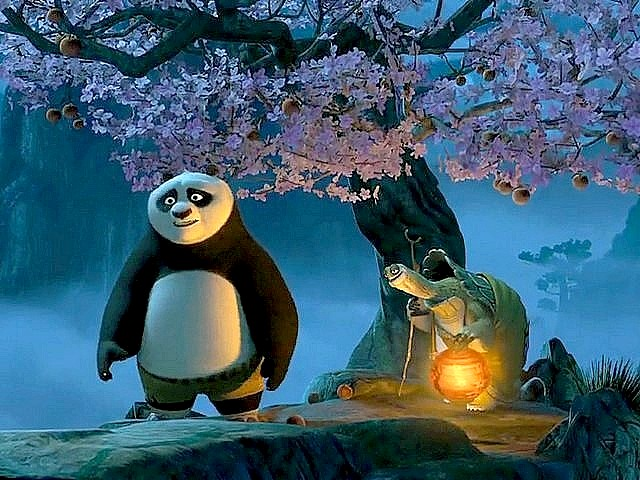 Kung fu panda and master oogway